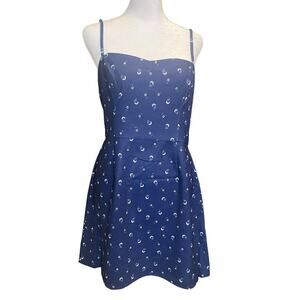 French Connection Blue Floral Sleeveless Sheath Minidress Size 8 NWT